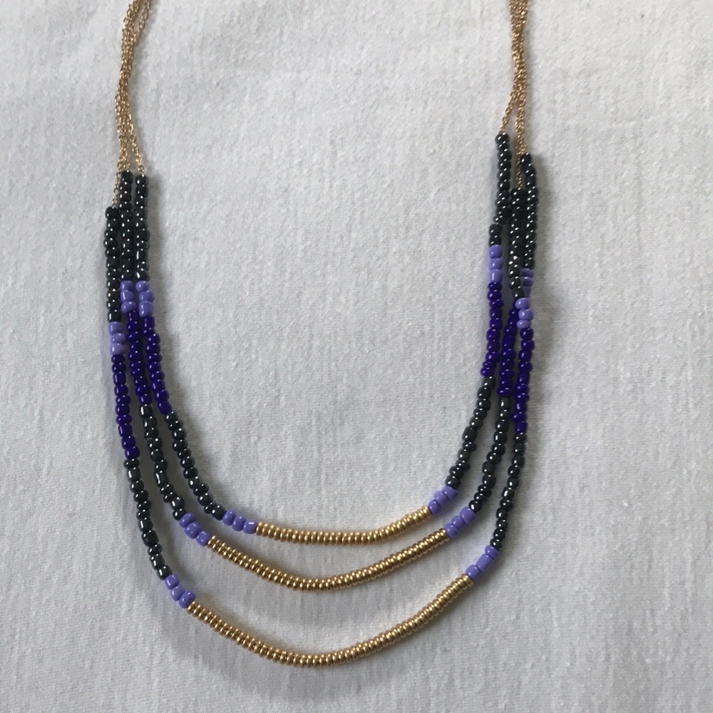 Old Navy Multi-Strand Beaded Necklace - Picture 1 of 4
